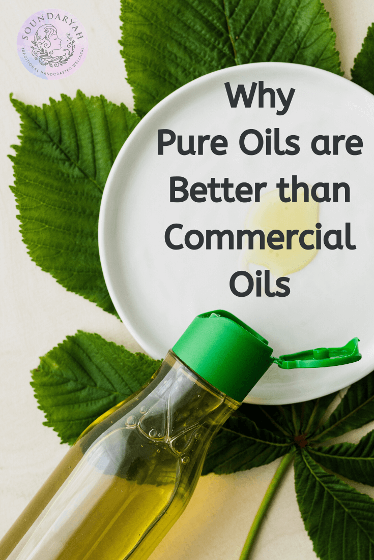 Don't get swayed by the beautiful packaging on commercial hair oils! Here are 10 reasons why pure oils are better than commercial oils - in every way!